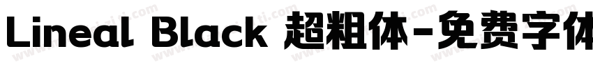 Lineal Black 超粗体字体转换